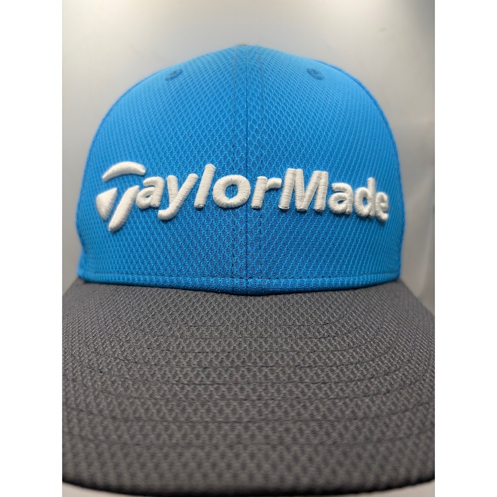 TaylorMade New Era 9FIFTY Snapback Golf Hat Blue Grey M1 PSi Diamond Mesh Cap - Picture 2 of 8